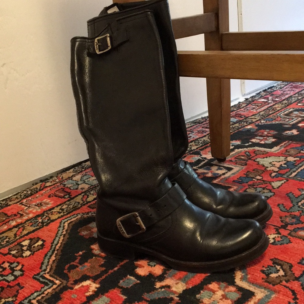 Frye Boots 6.5 Black Veronica Moto